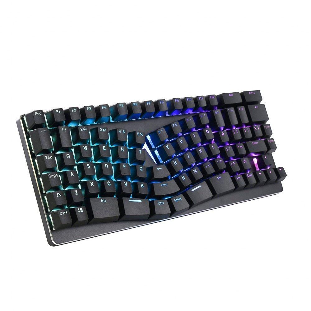 Compact Ergonomic Backlit Keyboard with RGB Lighting